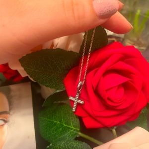 COPY - PANDORA Sparkling Cross neckclase silver 45cm